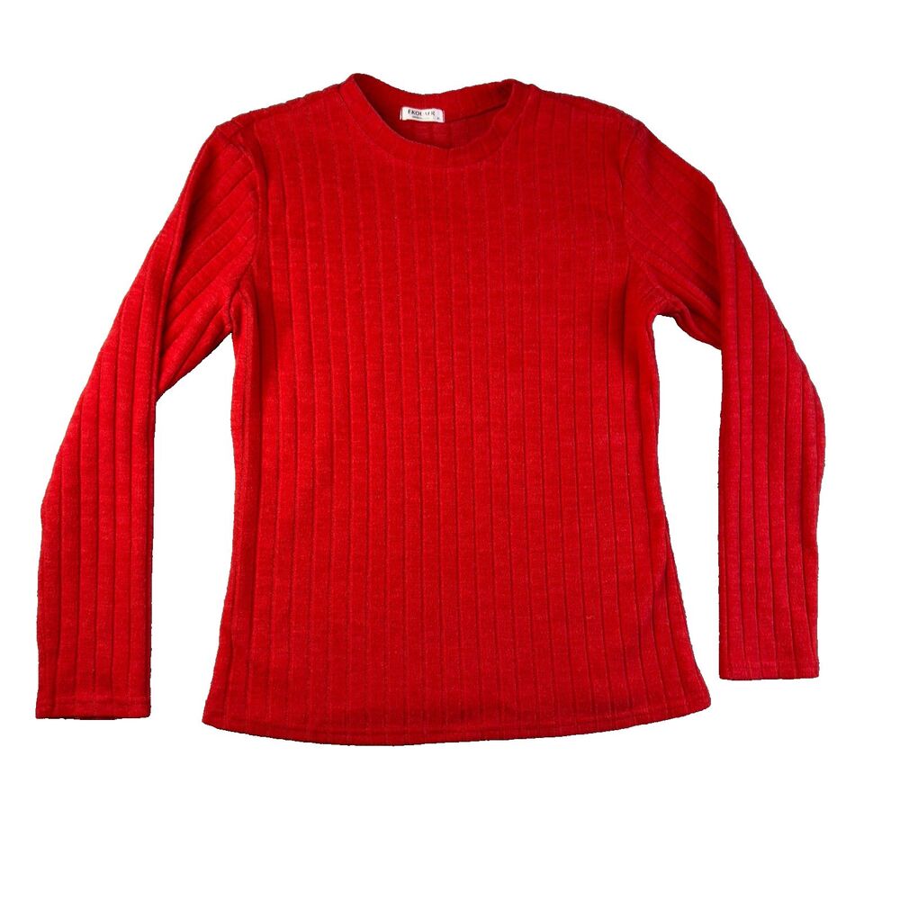 Ekouaer Shirt Adult Extra Large Red Turtle Neck Long Sleeve Undershirt Thermal